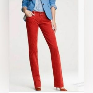 J Crew Red Corduroy’s City Fit size 28 R